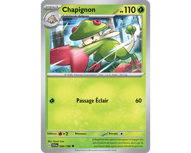 Chapignon Pv 110 004/198 - Carte Peu Commune - Écarlate et Violet
