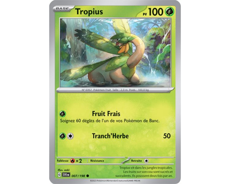 Tropius Pv 100 007/198 - Carte Commune - Écarlate et Violet