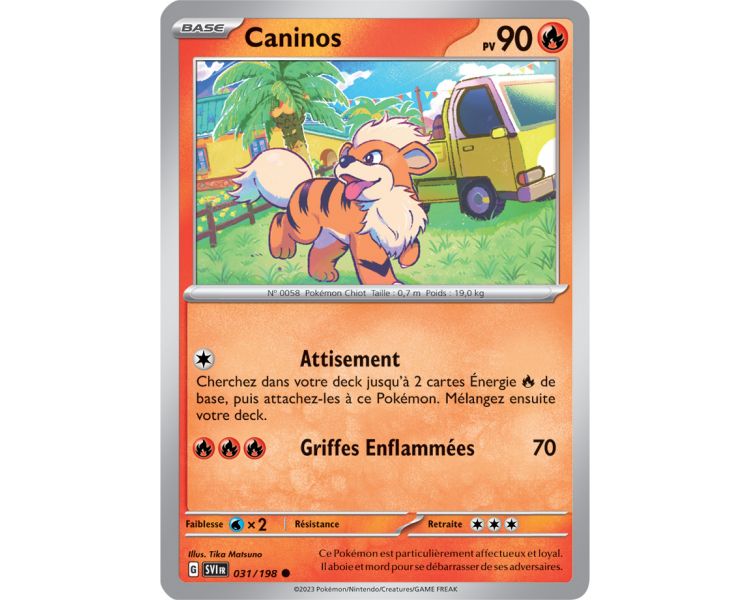 Caninos Pv 90 031/198 - Carte Commune - Écarlate et Violet