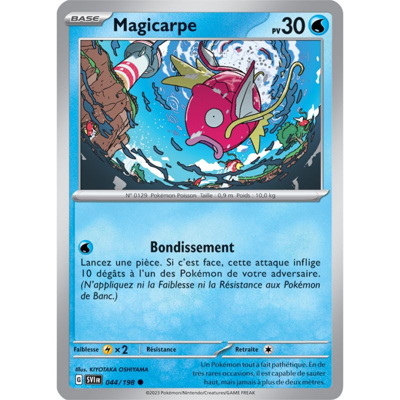 Magicarpe Pv 30 044 198 Carte Commune carlate et Violet