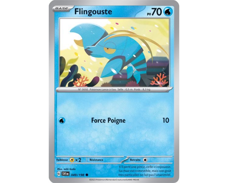 Flingouste Pv 70 049/198 - Carte Commune Reverse - Écarlate et Violet