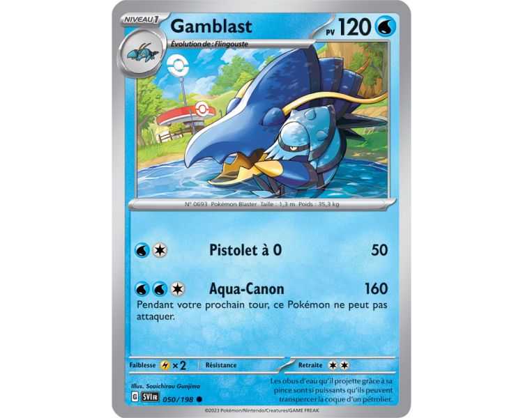 Gamblast Pv 120 050/198 - Carte Commune Reverse - Écarlate et Violet