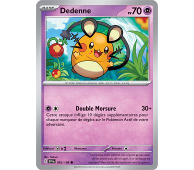 Dedenne Pv 70 095/198 - Carte Commune - Écarlate et Violet