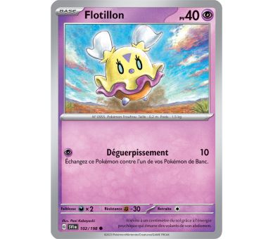 Flotillon Pv 40 102/198 - Carte Commune Reverse - Écarlate et Violet