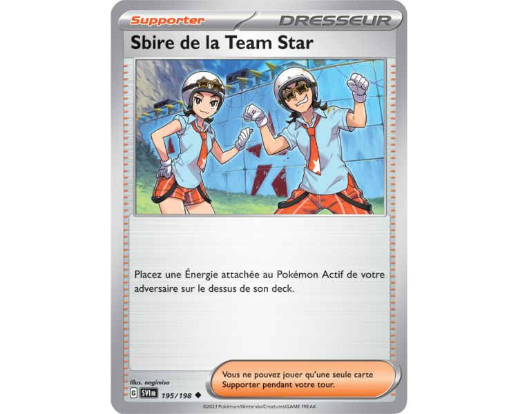 Dresseur Sbire de la Team Star 195/198 - Carte Peu Commune - Écarlate et Violet