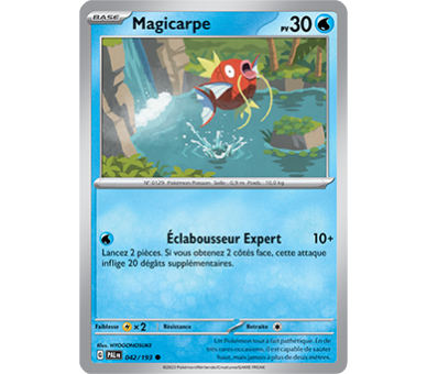 Magicarpe Pv 30 042/193 - Carte Commune Reverse - Écarlate et Violet Évolution à Paldea