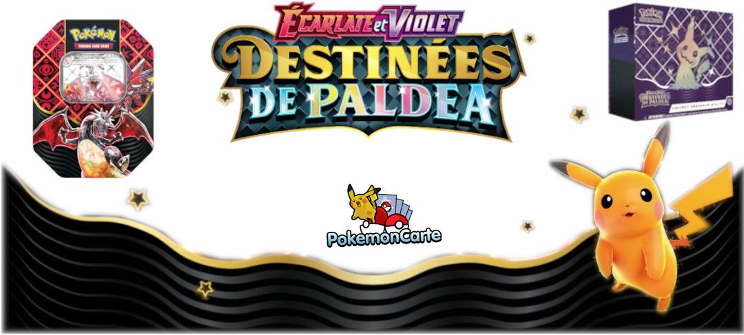 JCC Pokémon: Mini-boîte Écarlate et Violet – Destinées de Paldea – Olivini  (2 boosters, 1 autocollant et 1 carte artistique) : : Jeux et  Jouets